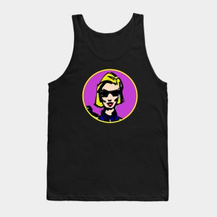 Woman in Sunglasses Graphic Tank Top